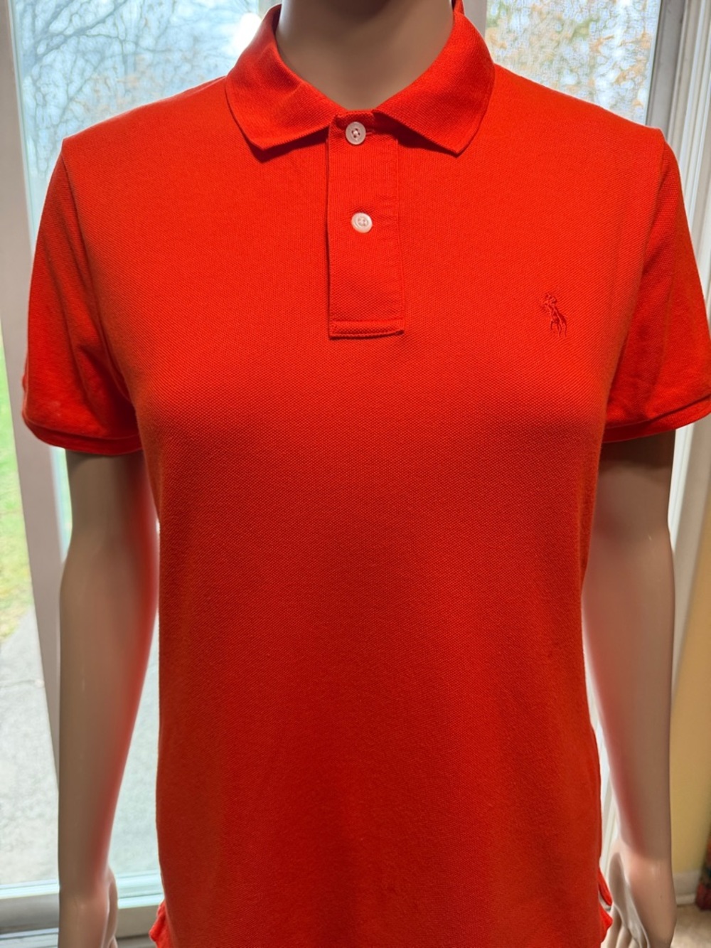 Ralph Lauren Golf Women’s  Bright Orange Classic Polo, Medium